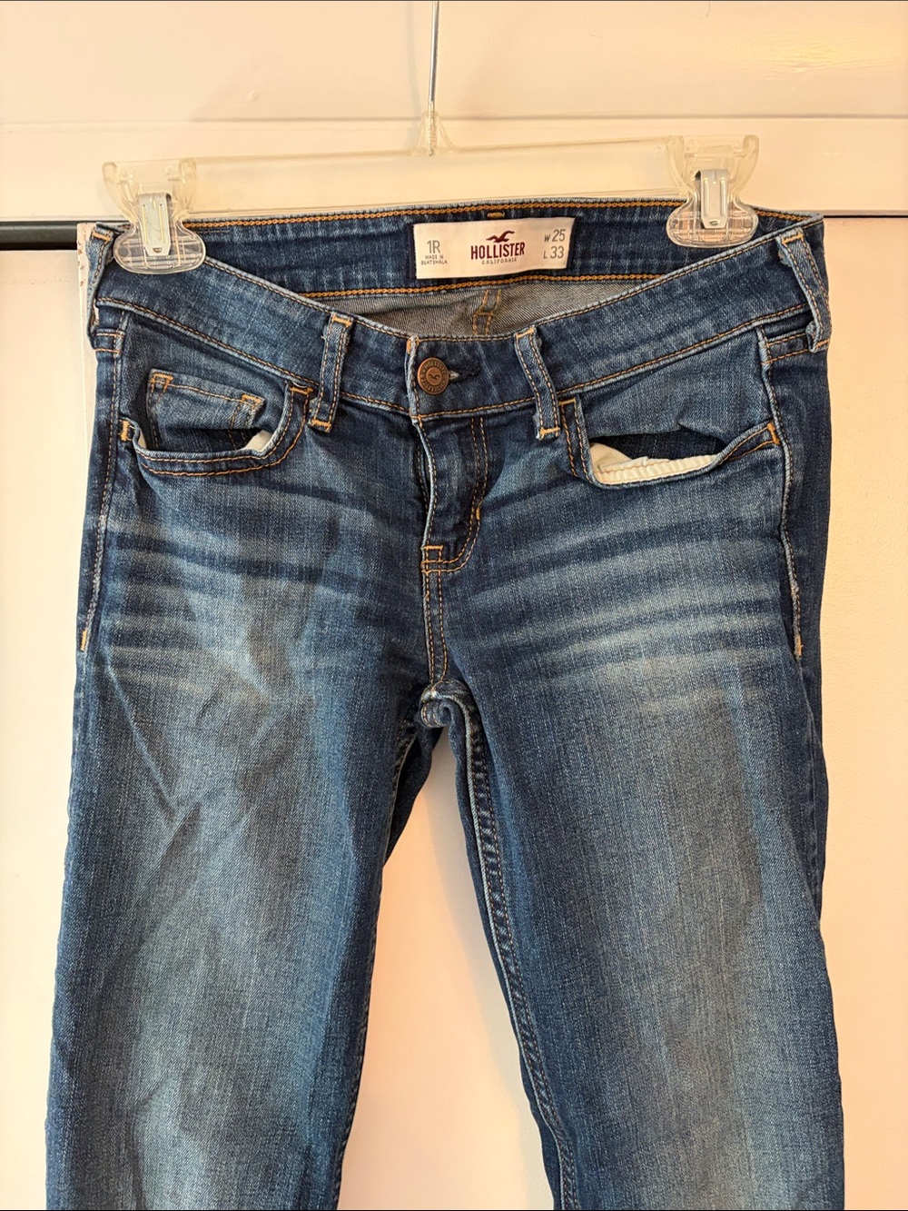 Hollister Women's Medium Blue Flare Jeans - Picture 2 of 5